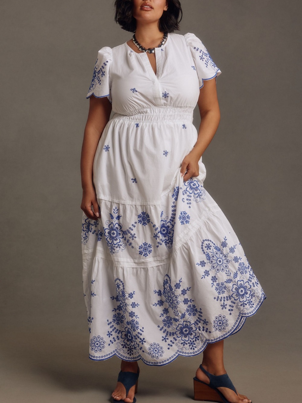 Somerset Maxi Dress Eyelet -S - Picture 6 of 13